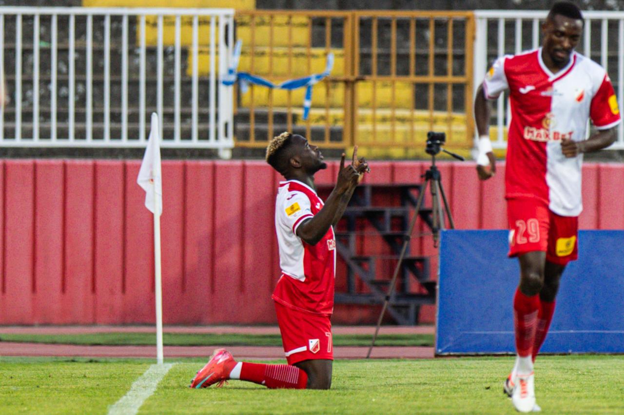 Yusuf Bamidele proslavlja gol | Foto: Nikola Džodan